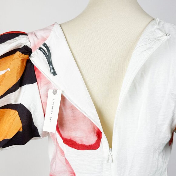 ANTHROPOLOGIE | Floral Puff-Sleeve A-Line Maxi Dress | NWT - Picture 16 of 16